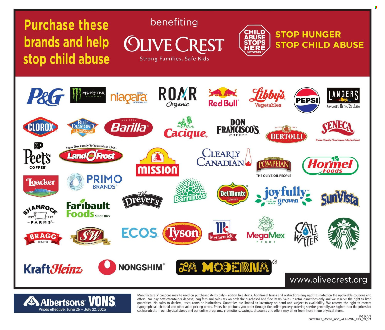 Albertsons ad - 06/25/2025 - 07/22/2025. Page 9