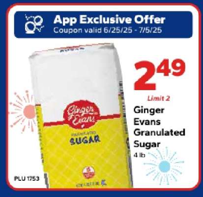 Ginger Evans Granulated Sugar