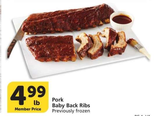 Pork Baby Back Ribs - Previously frozen
