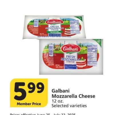 Galbani Mozzarella Cheese - 12 oz. Selected varieties