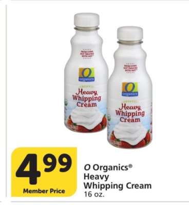 O Organics® Heavy Whipping Cream - 16 oz.