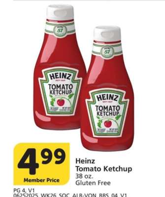 Heinz Tomato Ketchup - 38 oz. Gluten Free