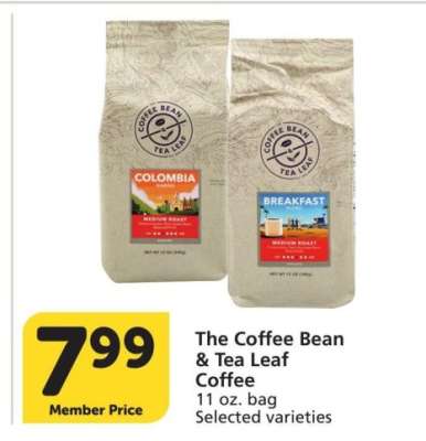 The Coffee Bean & Tea Leaf Coffee - 11 oz. bag Selected varieties