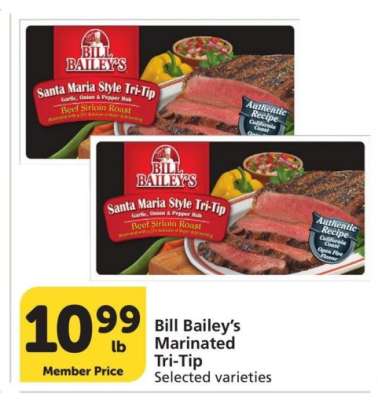 Bill Bailey's Marinated Tri-Tip - Selected varieties
