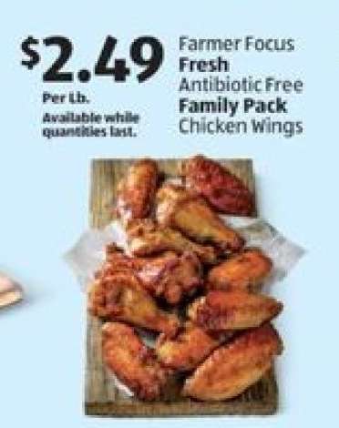 Farmer Focus Fresh Antibiotic Free Family Pack Chicken Wings