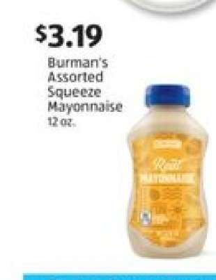 Burman's Assorted Squeeze Mayonnaise