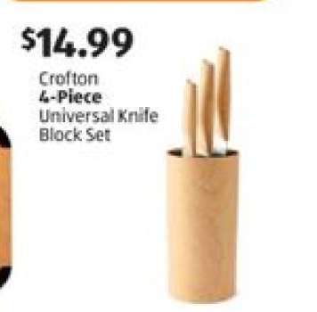 Crofton 4-Piece Universal Knife Block Set