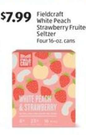 Fieldcraft White Peach Strawberry Fruite Seltzer