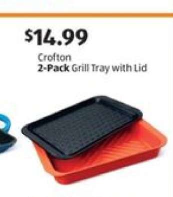 Crofton 2-Pack Grill Tray with Lid