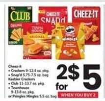 Cheez-It, Keebler Crackers, Townhouse, Pringles Mingles