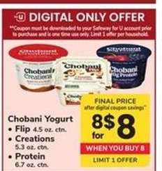 Chobani Yogurt