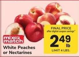 White Peaches or Nectarines