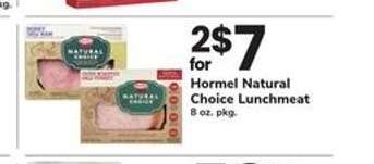 Hormel Natural Choice Lunchmeat