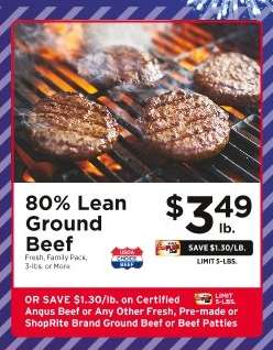 80% Lean Ground Beef