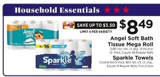 Angel Soft Bath Tissue Mega Roll