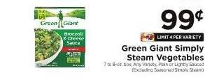 Green Giant Simply Steam Vegetables