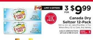 Canada Dry Seltzer 12-Pack