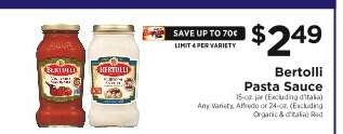 Bertolli Pasta Sauce