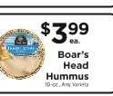 Boar's Head Hummus