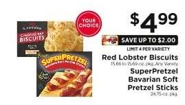 Red Lobster Biscuits / SuperPretzel Bavarian Soft Pretzel Sticks