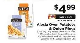 Alexia Oven Potatoes & Onion Rings