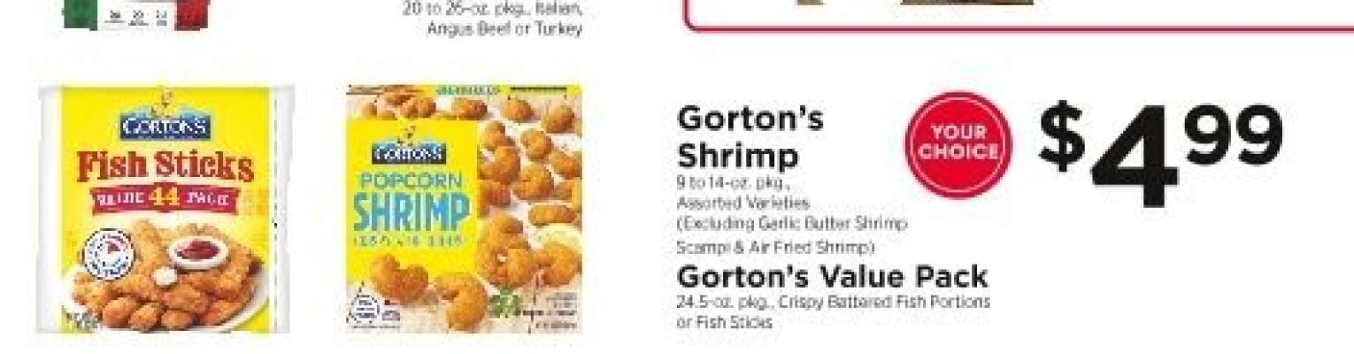 Gorton's Shrimp or Gorton's Value Pack