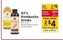 GT's Kombucha Drinks