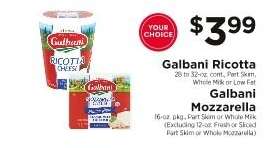 Galbani Ricotta or Galbani Mozzarella