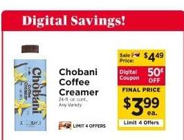 Chobani Coffee Creamer*