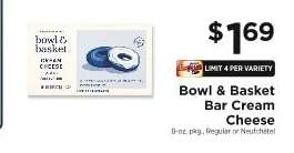Bowl & Basket Bar Cream Cheese