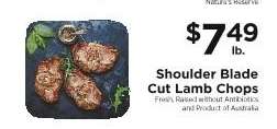 Shoulder Blade Cut Lamb Chops