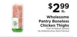 Wholesome Pantry Boneless Chicken Thighs