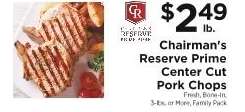 Chairman's Reserve Prime Center Cut Pork Chops