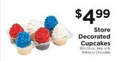 Store Decorated Cupcakes