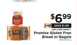Promise Gluten Free Bread or Bagels