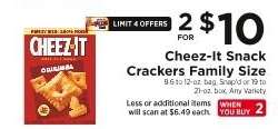 Cheez-It Snack Crackers Family Size
