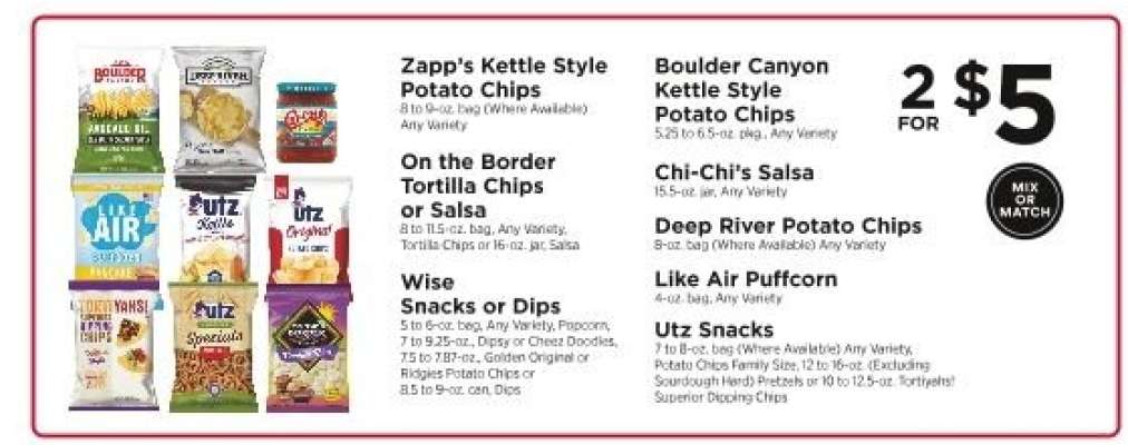 Mix or Match Snacks