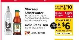 Glacéau Smartwater / Gold Peak Tea