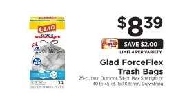 Glad ForceFlex Trash Bags