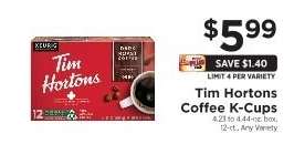 Tim Hortons Coffee K-Cups