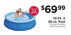 10-Ft. X 30-In. Pool