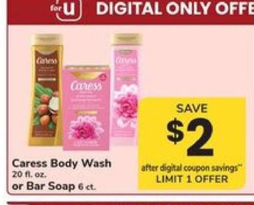 Caress Body Wash or Bar Soap