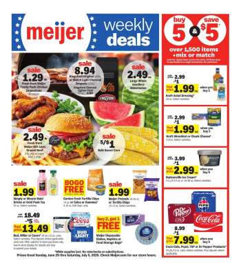 Meijer Flyer - 06/29/2025 - 07/05/2025.