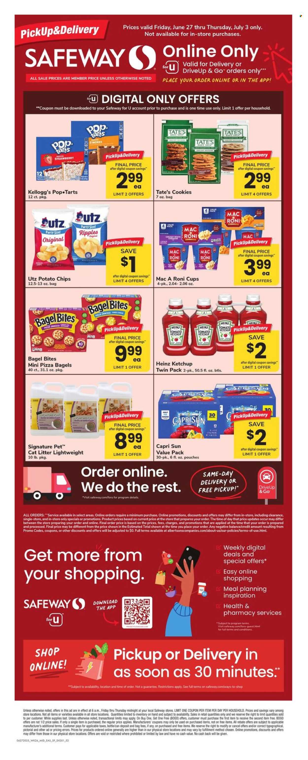 Safeway ad - 06/27/2025 - 07/03/2025. Page 1