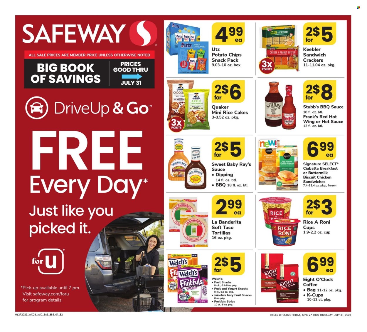 Safeway ad - 06/27/2025 - 07/31/2025. Page 1