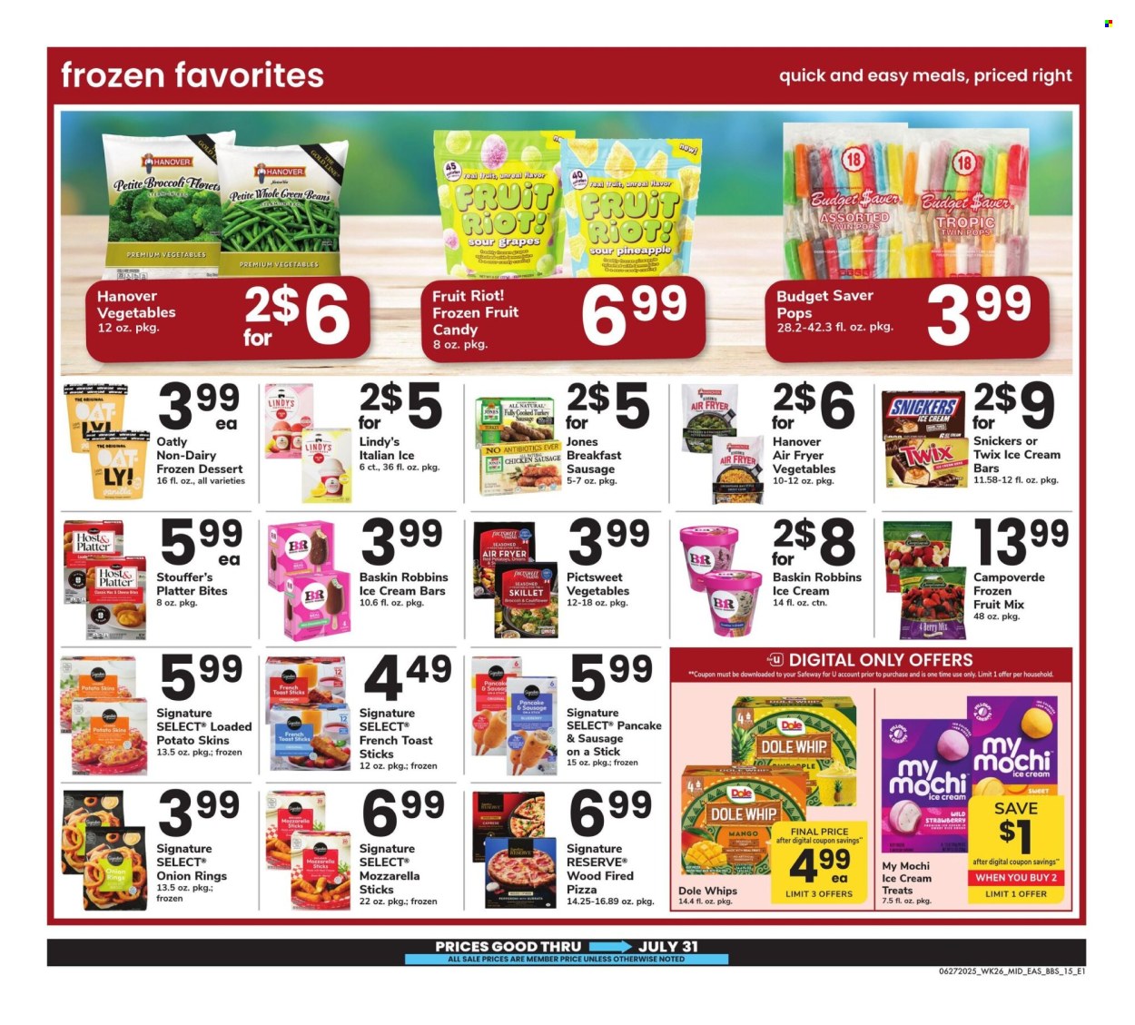 Safeway ad - 06/27/2025 - 07/31/2025. Page 15