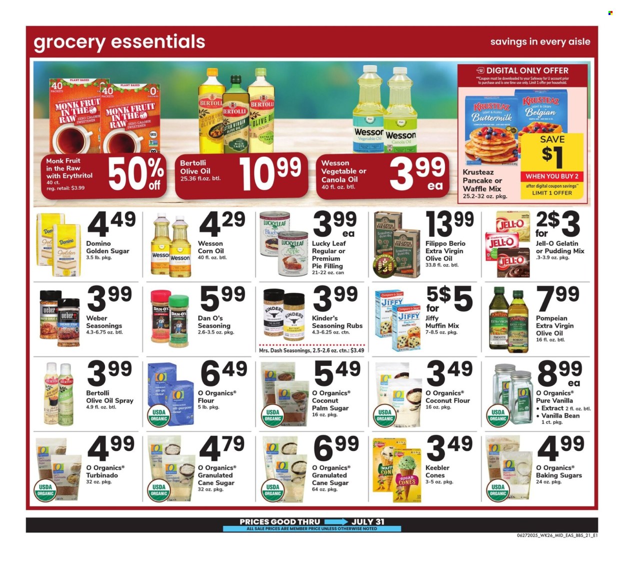 Safeway ad - 06/27/2025 - 07/31/2025. Page 21