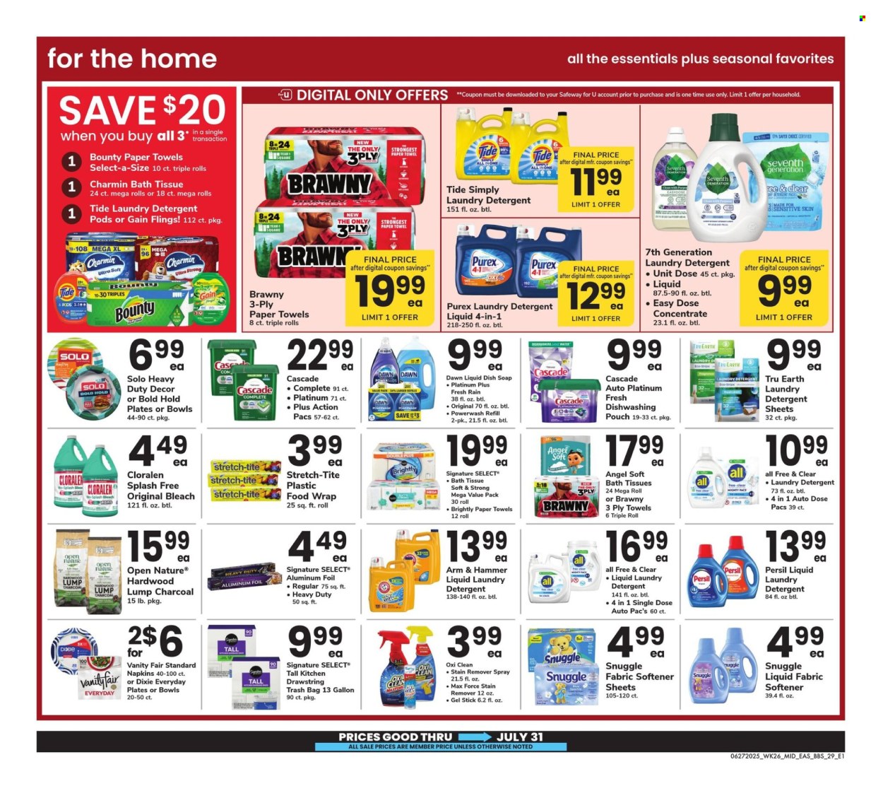 Safeway ad - 06/27/2025 - 07/31/2025. Page 29