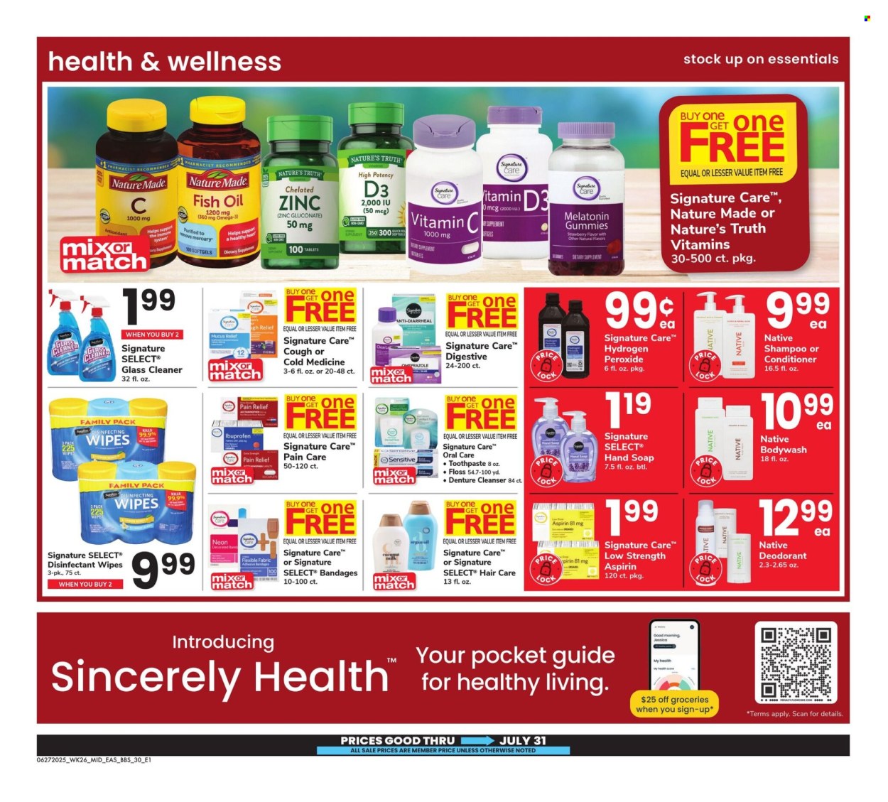 Safeway ad - 06/27/2025 - 07/31/2025. Page 30
