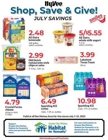 Hy-Vee Flyer - 07/01/2025 - 07/31/2025.